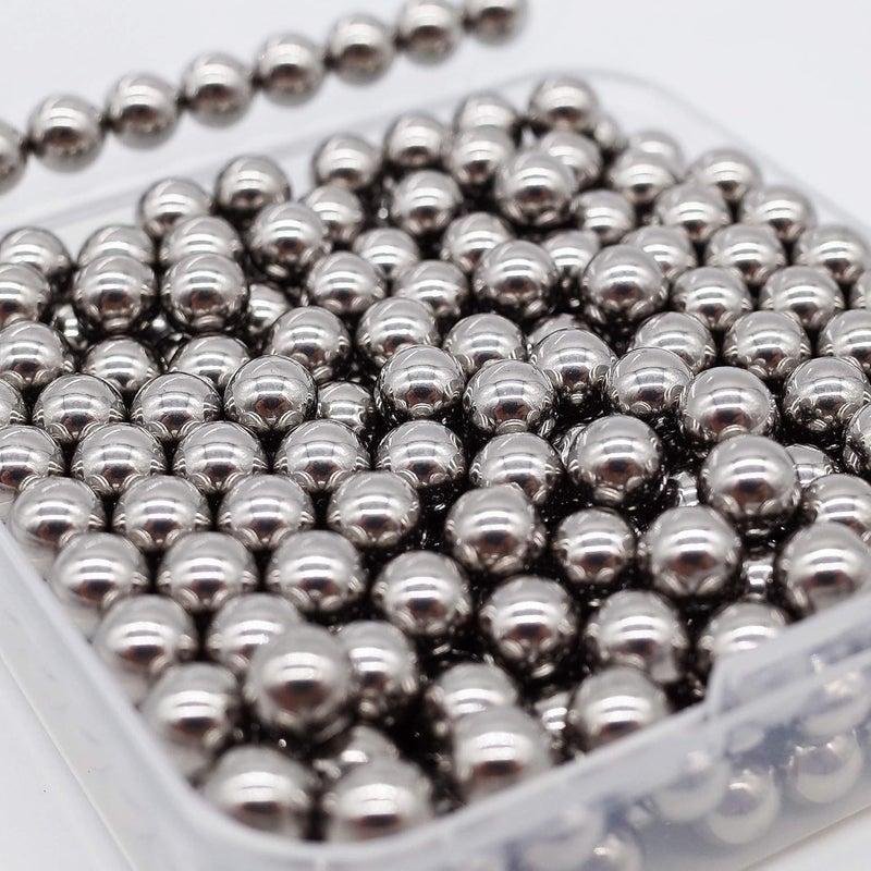 FOIBURELY 250 pcs Paint Mixing Balls Stainless Steel Mixing Agitator Balls for Mixing Model Paints, 5.5mm - Image 4